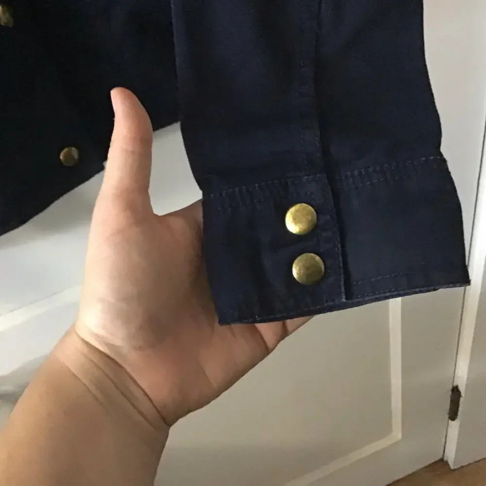 J.Crew Navy Relaxed Boyfriend Field Jacket XS